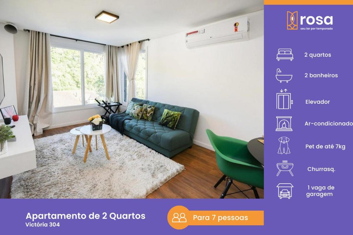 Rosa Edificio Victoria Apartment Gramado Exterior photo